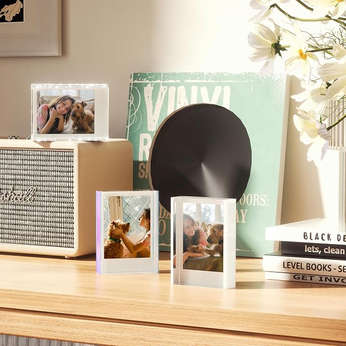 WINKINE 2x3 Mini Picture Frames for Polaroid & Fujifilm Instax Mini Film, Cute Instax Frame, Poalroid Frame for Photos, Tabletop Small Picture Display Holder for Instant Photo