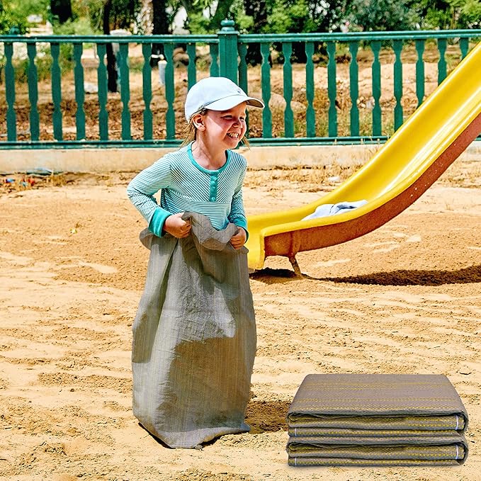 Potato Sack Race Bags,24"x40" Outdoor Lawn Games for adults and kids,large Gunny Sacks Burlap Bags,Suitable for Outdoor Sports Games, Birthday Parties, Outdoor Family Gatherings, Barbecues (20 Pack)