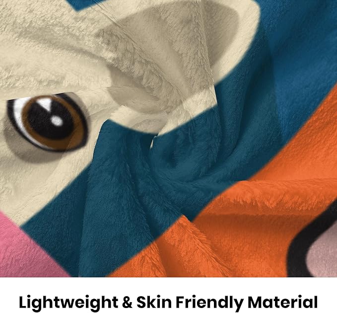 Boston Terrier Throw Blanket 50x60 Inches - Soft Flannel Blankets for Adults - Cute Dog Blanket for Couch & Bed - Boston Terrier Gifts for Women & Men - Pet Lover Home Decor