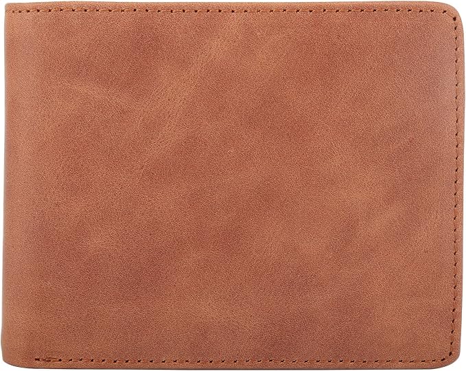 HIMI Wallet for Men-Genuine Leather RFID Blocking Bifold Stylish Wallet With 2 ID Window