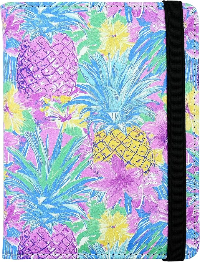 Tropical Pineapple Passport Holder for Women and Men PU Leather Passport Cover for Travel