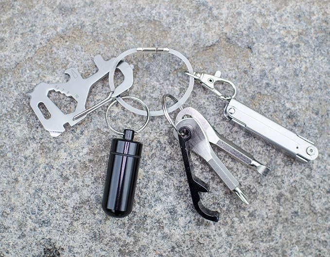 Lucky Line 5” Twisty Lock Key Ring, Flexible Nylon Coated Steel Wire Loop, Corrosion-Resistant and Durable, Clear, 5 Pack (8111005)