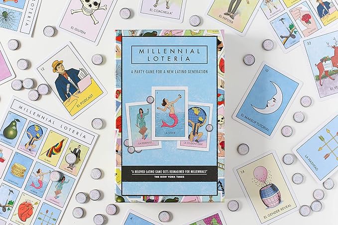 Blue Star Press Millennial Loteria Game: Family Fiesta Edition Mexican Bingo