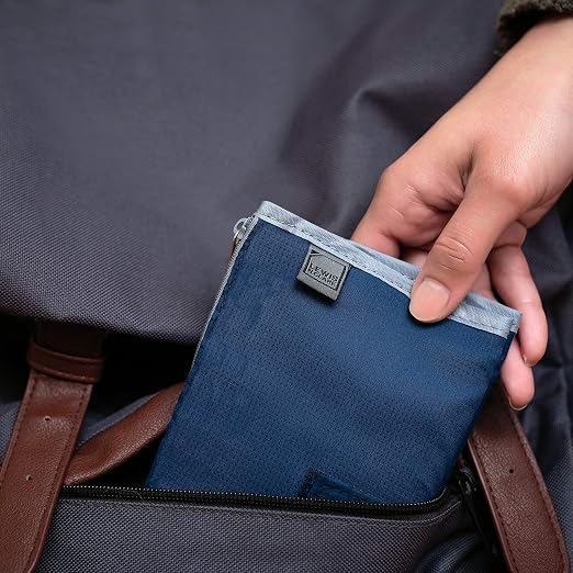 Lewis N. Clark Travel Pill Organizer, for Vitamins, Medication, Prescriptions, Or Medicine Storage, 16 Slot Pouch, Navy